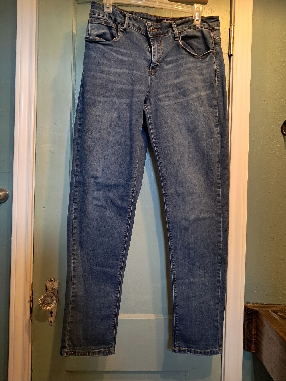 Lucky & Blessed-Boyfriend Medium Blue Skinny Jeans
